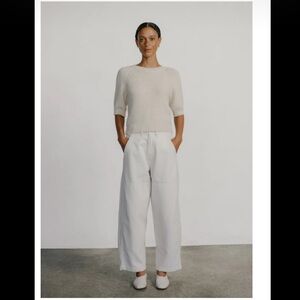 Ozma Jardin Pants in White Putty XS